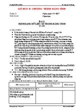 Kế hoạch dạy học Tin học 7 - Tiết 39+40, Bài 11 Định dạng dữ liệu số trong bảng tính (2 tiết) - Năm học 2016-2017 - Nguyễn Văn Dũng